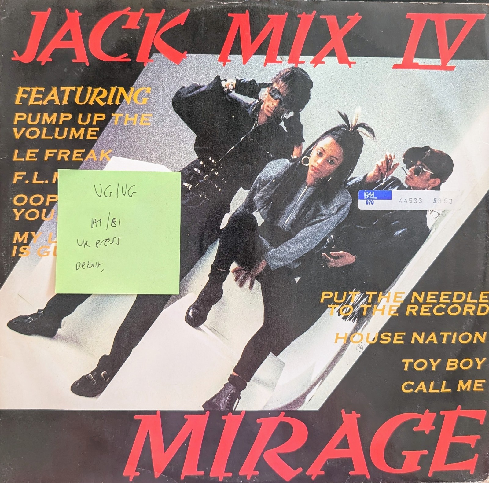 Mirage Jack Mix IV Vinyl Record VG/VG DEBTX 3035 1987 1st Press