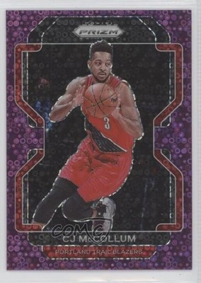 2021-22 Panini Prizm Fast Break Purple Prizm 23/75 CJ McCollum #22 7n6