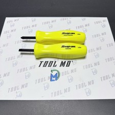 Snap-on Tools Usa New Hi Viz Yellow Hard Handle Stubby Screwdriver Set Shdp22ir Snap-on Tools Usa New Hi Viz Yellow Hard Handle Stubby Screwdriver Set Shdp22ir