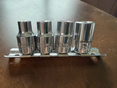 3/8   SAE 4 Pc. Torx Socket Set E14 E12 E10 E8 Mechanic Tools 