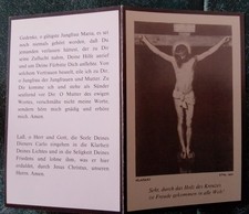 Sterbebild, Sterbebildchen, Gedenkzettel, death image, Adel, Österreich