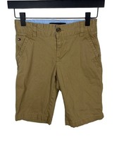 Tommy Hilfiger Boys Khaki Shorts Size 10 Tan School Uniform Cotton