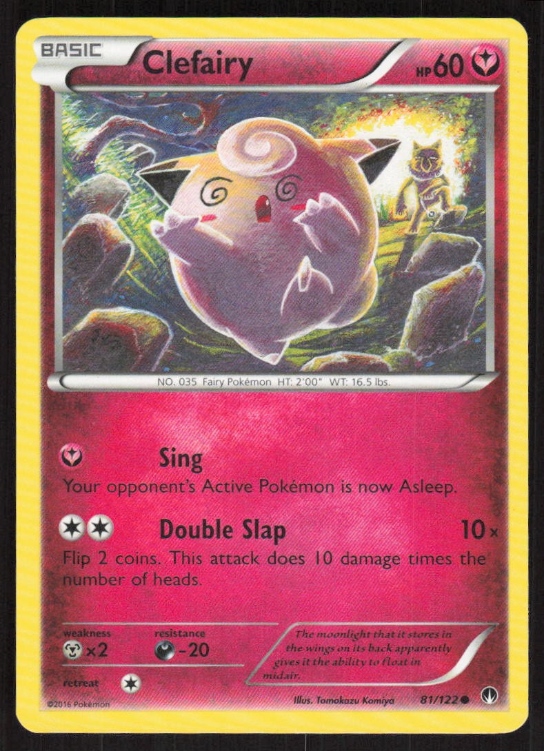 Clefairy 81/122 Common BREAKpoint Pokemon Lightly Played