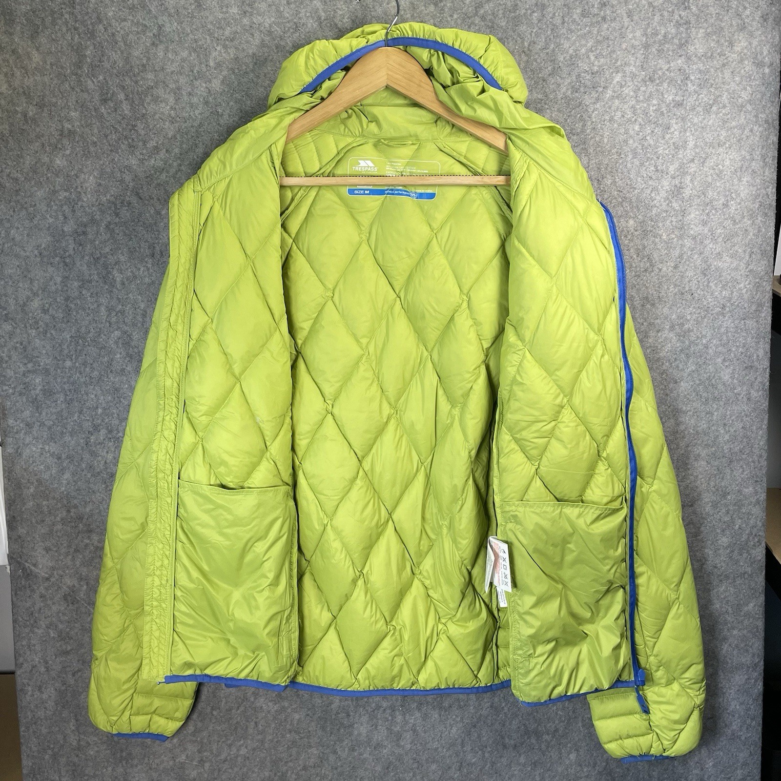 Trespass Down Puffer Jacket Womens Medium Yellow … - image 11