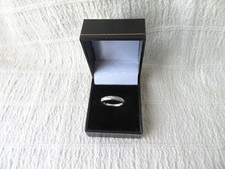 9CT WHITE GOLD & DIAMOND, WEDDING RING, 0.07CT, LOND MARKS, SIZE L 3/4, 2.25gs