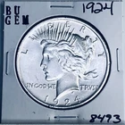 1924 P BU GEM PEACE SILVER DOLLAR UNC MS+++ U.S. MINT RARE COIN 8493