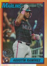 2025 Topps Update Series - 1990 Topps Baseball Agustin Ramirez #U90-37 (RC)