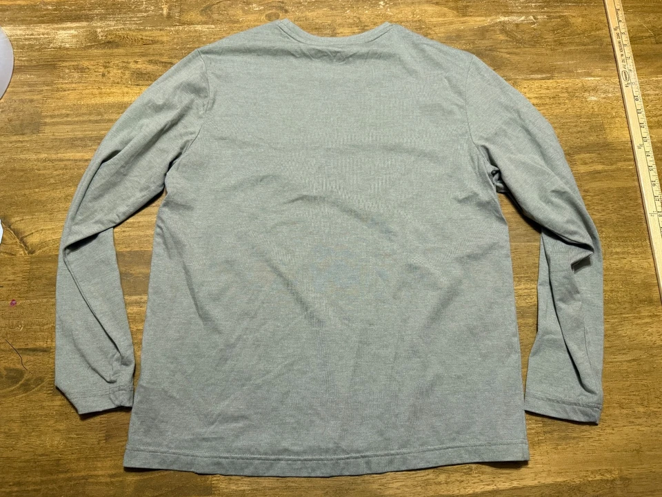 Athletic Works Shirt, Men's Size Medium, Green, Long Sleeve, Crew Neck - Image 2 of 4