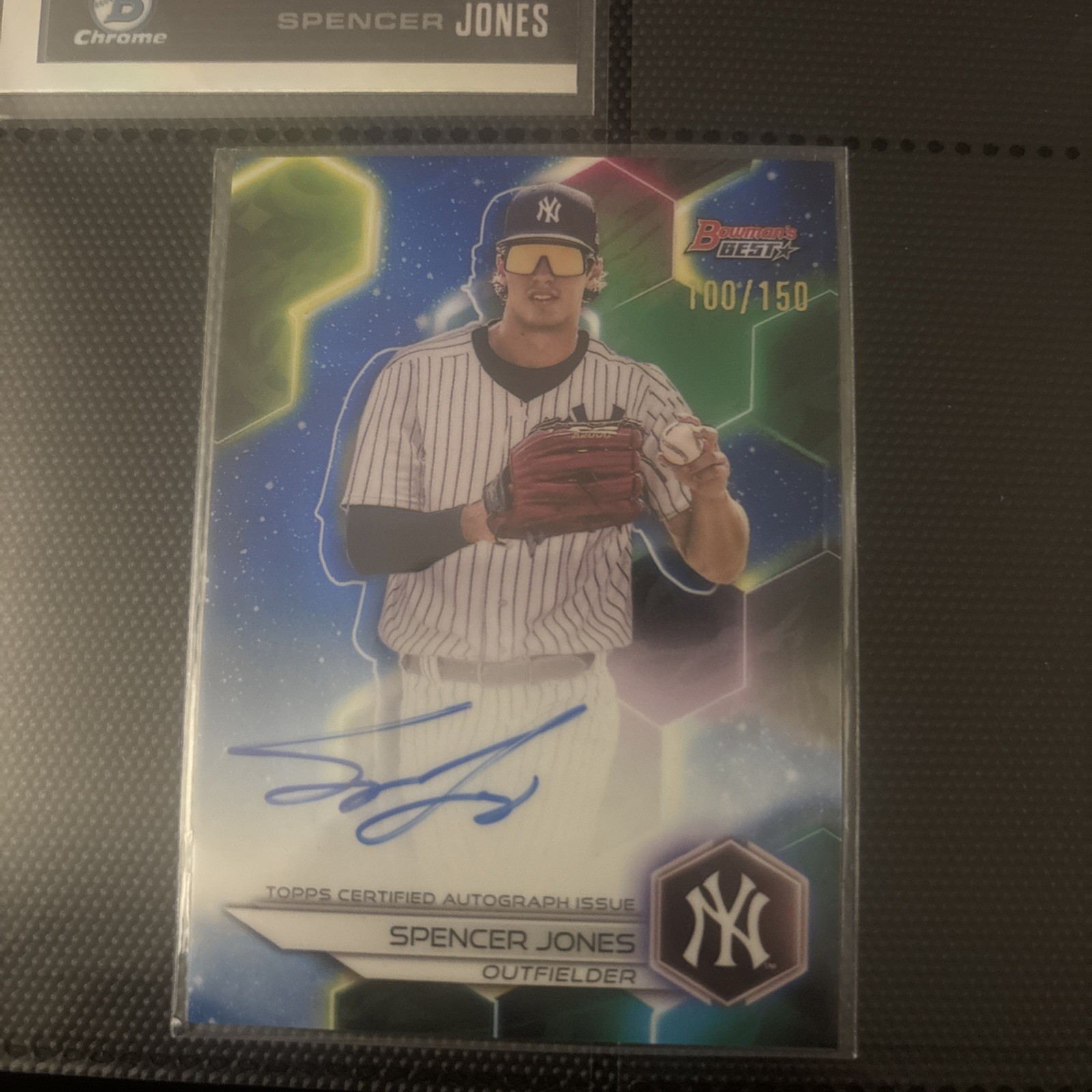 Spencer Jones 2023 Bowman’s Best Blue 100/150  Auto Yankees 