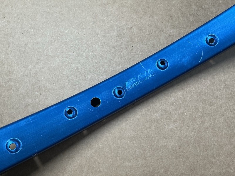 Araya Rim 36h Dimpled 26 X 1.75” Blue Anodized Classic Cruiser/Old School BMX 80