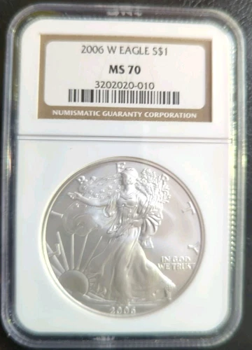2006 W Silver Eagle NGC MS70