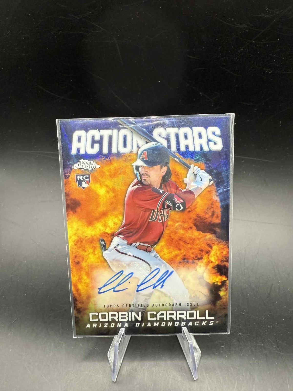 2023 Topps Chrome CORBIN CARROLL AUTO Action Stars RC ROOKIE SP #/25 CASE HIT