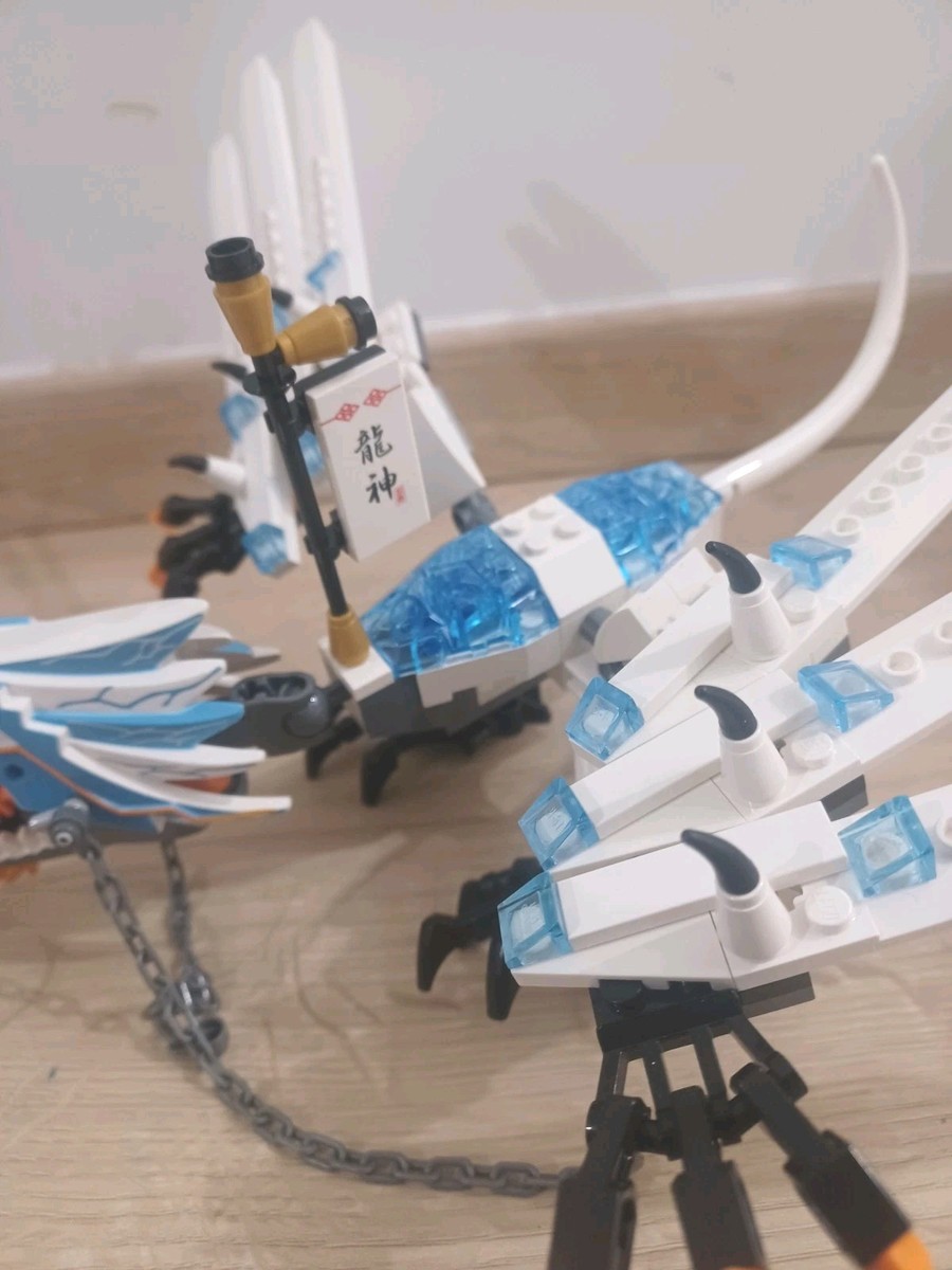 LEGO 2260 Ninjago Ice Dragon 100% Complete Box Instructions Zane