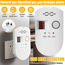 Plug In Gas Leak Detector Alarm for Home LPG Natural Sensor High Sensitivity
