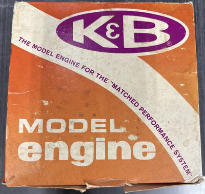 K&B Engine NO. 4011  - K&B 40 w/k&b carb Front Rotor W/ muffler RC Motor - NIB