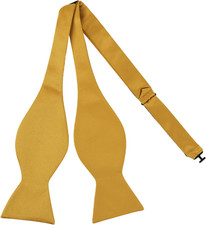 Mens Solid Self Bow Tie Jacquard Woven Bowtie for Men Tuxedo