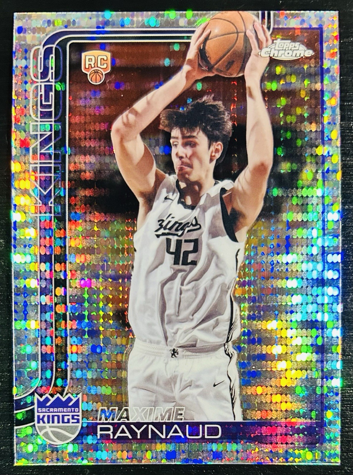 2025 Topps Chrome Maxime Raynaud #293 ROOKIE RC Pulsar Refractor