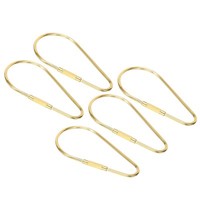 Messing SchlüSselring, 5Er Pack 7Mm ÖFfnungsbreite Schraubverschluss Clip