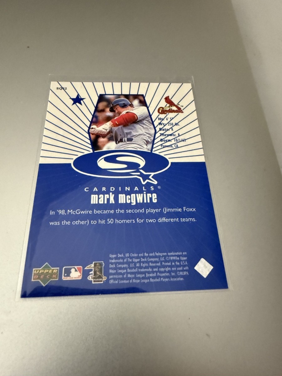 1999 UD Choice StarQuest Blue Mark McGwire #SQ22 St. Louis