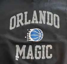 Vintage Orlando Magic Crewneck Sweatshirt Made in USA 90s NBA Black Pullover