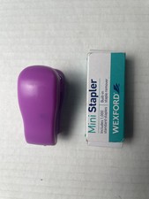 Wexford Mini Stapler w/ 1000 Staples Purple