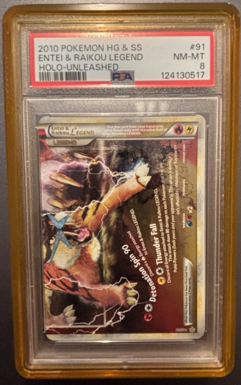 Entei Raikou Legend PSA 8
