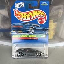 Hot Wheels Jaguar XJ220 Dash 4 Cash Series 1:64 Silver Diecast Car 1998