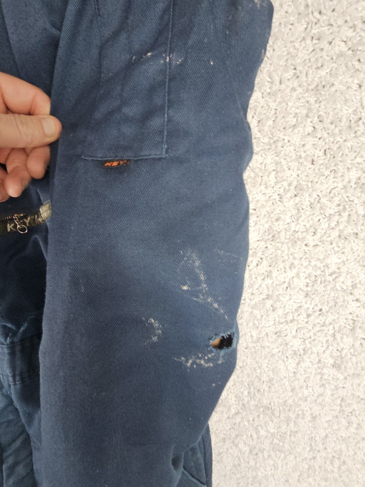 Vintage Key Imperial Insulated Quilted Work Coverall Jumpsuit Medium HEAVY USE