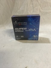 Imation SuperDisk 120MB LS-120 Super Disk, 3-Pack w/Jewel Cases, New Sealed NOS