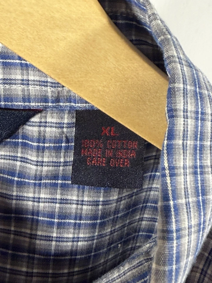 Camisa De Colección Y2K Bullhead Marca Surf Cuadros Abotonada XL Patinador Surfista Informal Foto 3 de 3