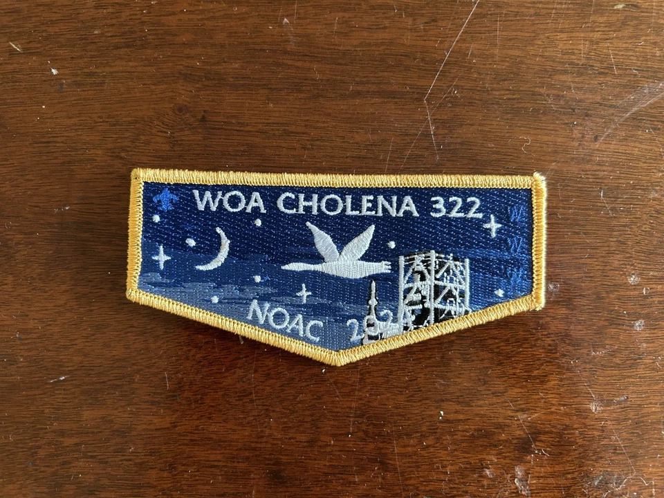 Woa Cholena 322 NOAC 2024 Delegate Lodge Flap Set, Mobile Area Council Alabama - Image 2 of 3