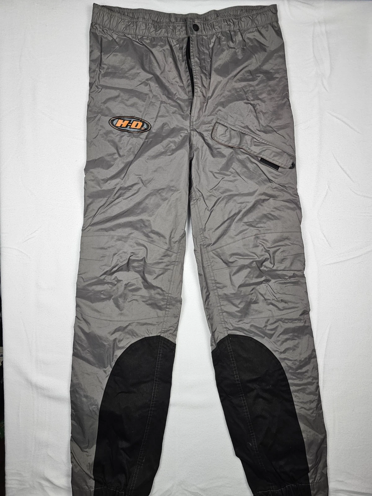 Harley Davidson Mens Polyester Rain Weatherproof Large Stirrup Pants Medium