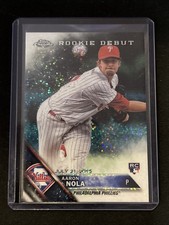 🔥Aaron Nola 2016 Topps Update Chrome RC Rookie Debut Refractor #HMT48 Phillies