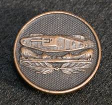 WWII US Army Tank Corps Enlisted Type 1 Collar Disc Insignia Armored Screw Back