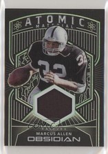 2020 Obsidian Atomic Material Electric Etch Green 29/30 Marcus Allen HOF 07d9