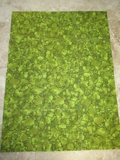 Vintage 1960s Carpet Tiles 12" x 12 Stick Squares Retro crackle Green Flooring