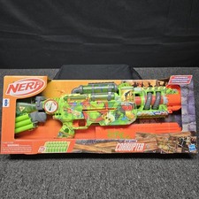 Nerf Zombie Corrupter Blaster w/ 22 Elite Darts  Removable 18-Dart Clip Toy NEW
