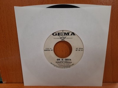 Promo 45 / Roberto Ledesma / 1966 / Que Te Cuesta / Parece Que Fue Ayer