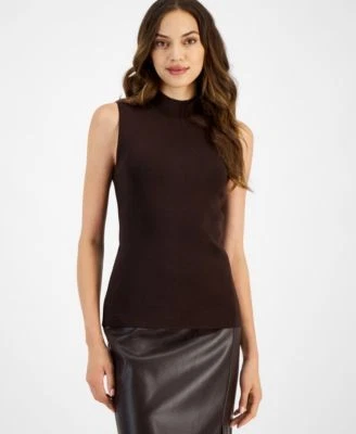 Tahari ASL Womens Mock Neck Sleeveless K Light 196367180582 M RT $59.0 #2