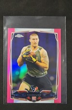 2014 Topps Chrome Mini - C.J. Fiedorowicz #131 BCA Pink Refractor 11/25 (RC)