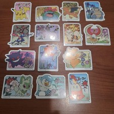 Pokemon Japanese Style Seasonal Stickers Set of 14 Used