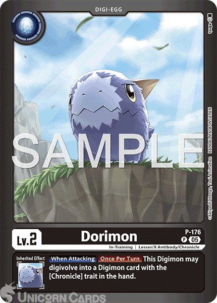 P-176 Dorimon : Promo Alternative Art Digimon Card : LM07: Limited Card Pack Ano