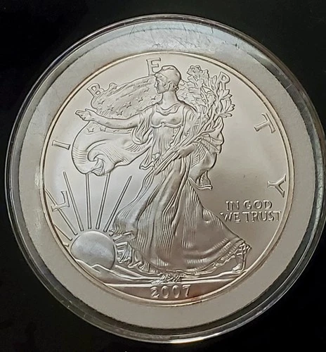 2007 American Silver Eagle $1 Coin 1 oz .999 Fine Silver