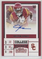 2017 Panini Contenders Draft Picks College Ticket Justin Davis #161 Auto 1k5