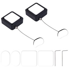 2pcs Retractable Remote Control Tether Locks, 6.7FT Adjustable Anti Theft Lea...