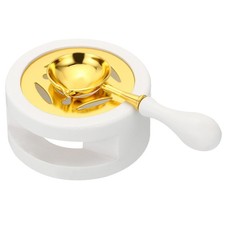 Wax Seal Warmer with Melting Spoon for Wax Sealing Stamp Envelope, White