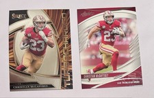 Panini Select Turbocharged #3 & Absolute #49 McCaffrey 49ers 2-Card Lot 2025