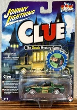 Johnny Lightning 1/64 ‘00 Chevy Corvette Clue Mystery Game Ed., Mr. Green Poker 