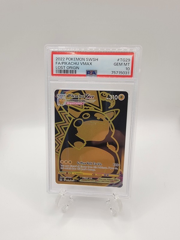 Pikachu VMAX TG29/TG30 Rare Foil PSA Grade 10 Gem Mint Lost Origin Pokémon TCG