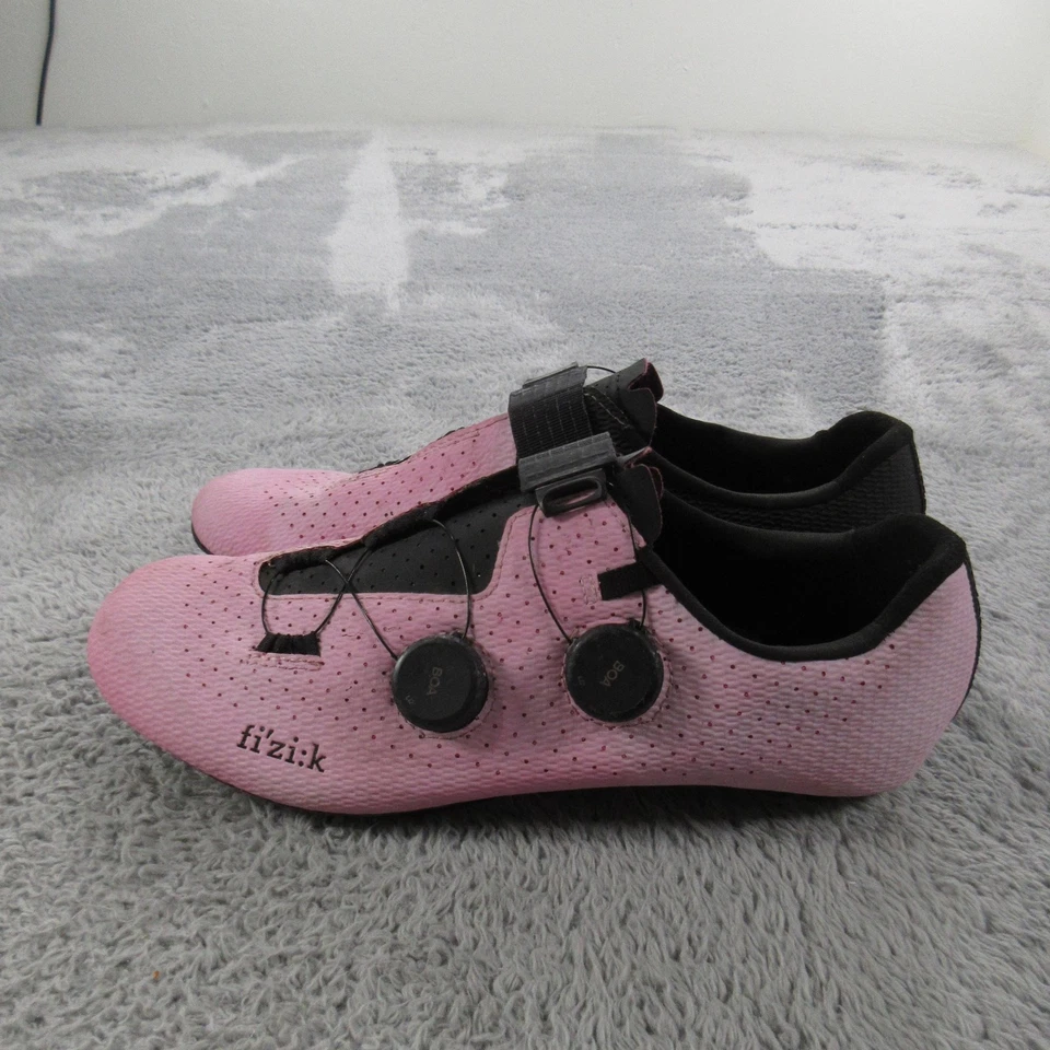 Fizik Vento Road Cycling Shoes Carbon Sole Mens 43 US 9.5 Pink Black BOA 3-Bolt - Image 2 of 4